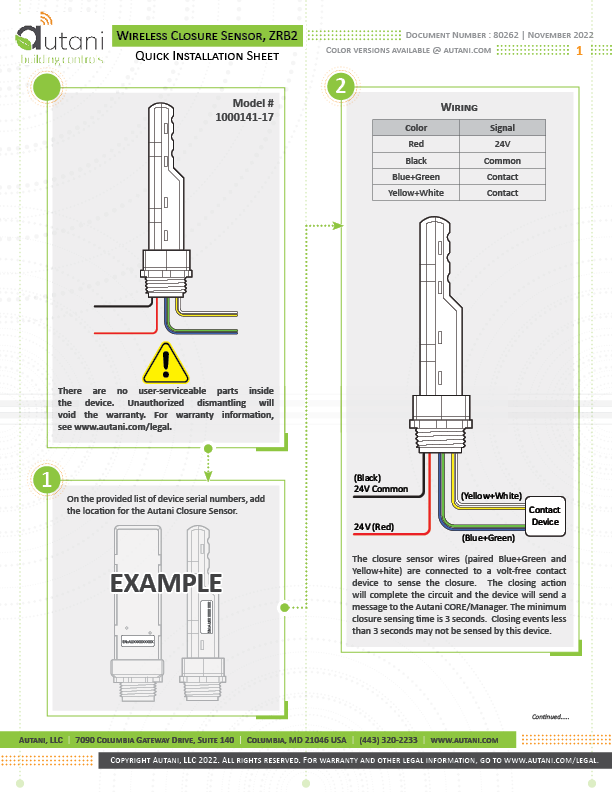Autani Closure Sensor ZRB2, QIS Page 01.png